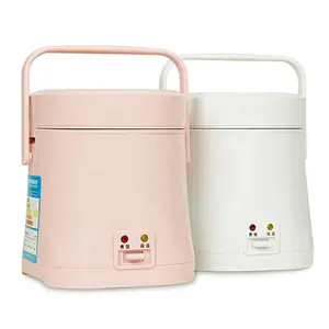 Portable Perjalanan Steamer Kecil 15 Menit Cepat Memasak Dapat Dilepas Non-Stick Pot Tetap Hangat Cocok untuk 1-2 Orang untuk Memasak Oatmeal