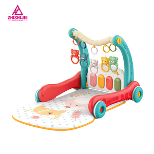 Andador y <span class=keywords><strong>Gimnasio</strong></span> <span class=keywords><strong>para</strong></span> Bebés 2 en 1 al por Mayor, con Piano, Marco <span class=keywords><strong>de</strong></span> Plástico Plegable - Product Image 1