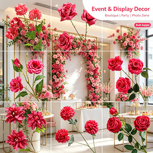 <span class=keywords><strong>Fleur</strong></span> artificielle à tige unique pour arrangements floraux DIY, idéale pour les mariages, les allées de salle, les banquets et les événements – Branche de <span class=keywords><strong>fleur</strong></span> en soie simulée - Product Image 5