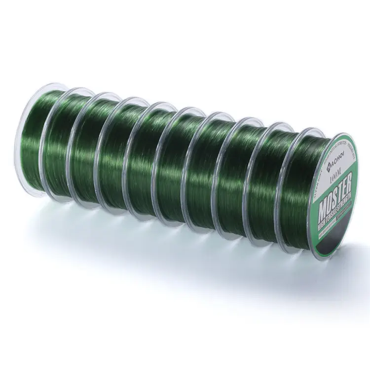 Nouveau produit infusomat extension ligne haute pression 0.5mm nylon ligne vert couleur ligne de pêche