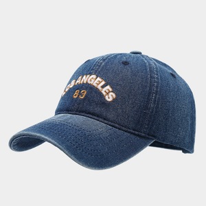 Cappellino da Baseball Unisex Stile Vintage Europeo e Americano in Denim Lavato con Ricamo e Cinturino Regolabile Stile Retrò Britannico Quattro - Product Image 5