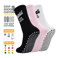 Chaussettes antidérapantes personnalisées de haute qualité pour femmes, pour yoga, pilates, sol intérieur, avec logo personnalisé, chaussettes de yoga