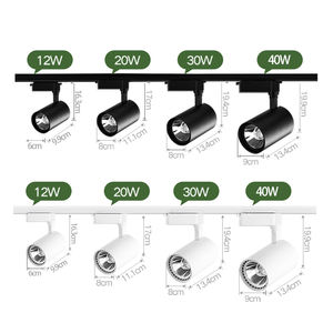 Mini Faretto LED da 12W ad Alta Luminosità per Sistema a Binario Magnetico, Testa da Soffitto con Corpo in Alluminio, Apparecchi di Illuminazione a Binario, Faretto LED a Binario - Product Image 2