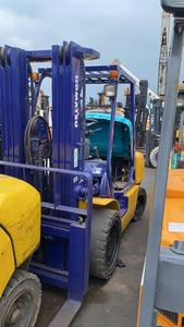 Low <b>Hour</b> Second Hand Komatsu FD30 Diesel Forklift 3 Ton Two/<b>Three</b> Stage Mast 1254mm Fork Length for Port and Logistics - Product Image 6