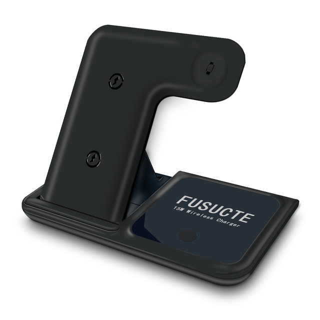 Smart Watch Cell Phone Holder Dock Stand Universal 3 In One Wireless Charger Station 15W Charging Fast 3In1 Wireless Charger