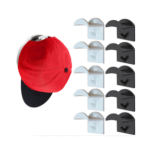 LM LM25169 <b>Adhesive</b> Hat <b>Hooks</b> for Wall Minimalist Rack Design No Drilling Strong Hold Hat Hangers Patent Pending - Product Image 3