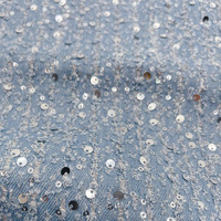 Vente en gros tissu design pailleté denim lavé tissu brodé pour pantalons épais vestes jupes sacs chaussures