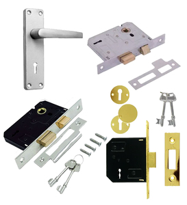 قفل باب بريطاني قياسي مقفل للجسم قفل مقفل 2 3 4 <span class=keywords><strong>5</strong></span> قفل رافعة مقبض باب غرفة نوم للحمام لمجموعة - Product Image 1