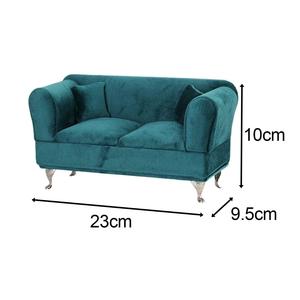ตุ๊กตาจิ๋วของตกแต่งบ้านเฟอร์นิเจอร์สองคนโซฟาและจี้สร้อยคอโมเดลของเล่นขนาดเล็กสำหรับตุ๊กตา - Product Image 4