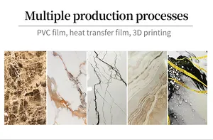 高光沢PVCシート大理石壁パネルボードUVコーティング防水大理石シートUVボード