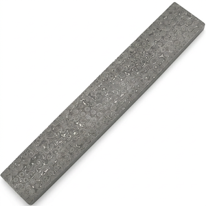 Matériel en acier durable pour la fabrication, billettes droites en acier Damas 12 pouces x 2 pouces x 4 mm, matériau à motifs de qualité supérieure, OEM - Product Image 4