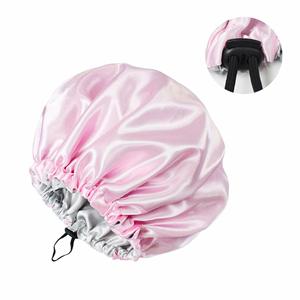 Customizable Satin <b>Hair</b> Wraps Women Kids Adjustable Buckle Strap for Curly Night Sleeping Double Layer <b>Bonnets</b> - Product Image 1