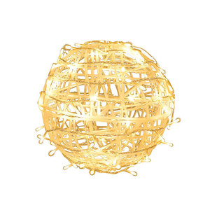 A-428 Nouvelle conception de lampe à boule en rotin LED créative, lanterne de rue extérieure, décorations festives pour la maison, événements, mariages, fêtes, lumières - Product Image 5
