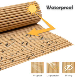 HUGELEAF PVC Artificial Eeed Weatherproof Privacy <b>Fence</b> Screen for Garden Balcony Terrace - Product Image 3