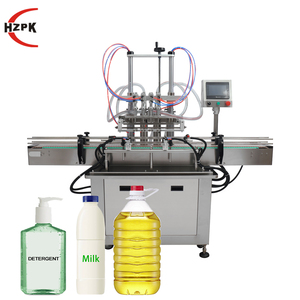 Máquina Llenadora de Líquidos HZPK, Automática, Personalizable, para Frascos, Cosméticos, Lociones, Perfumes, Botellas de Plástico, con 4 Cabezales - Product Image 1