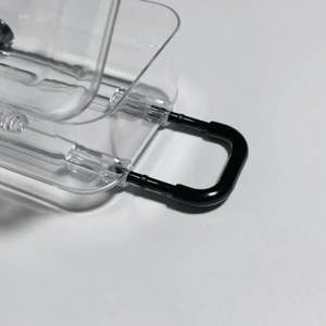 Caja de Almacenamiento de Joyas Transparente, Portátil, de Plástico, Tipo Mini Maleta, para Accesorios para el Cabello, Personalizable, Decorativa, Promocional, para Dulces - Product Image 4