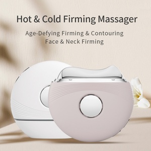 Masseur facial portatif pour la maison, Gua Sha, vibration, micro-courant, lampe de beauté, compresse froide et chaude, appareil de lifting du visage et du cou, recharge USB - Product Image 2