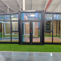 Maison conteneur extensible à double aile de 20 et 40 pieds, conforme aux normes australiennes, 1 à 5 chambres, style moderne, pour centre commercial, mini-maison, jardin et cuisine