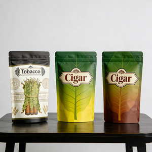 1g 3.5g 7g マイラーバッグ ソフトタッチ ホログラム ダイカット カスタム シガー巻きタバコ用ラップ タバコ ジップロック スタンドポーチ 防臭 展示用 - Product Image 1