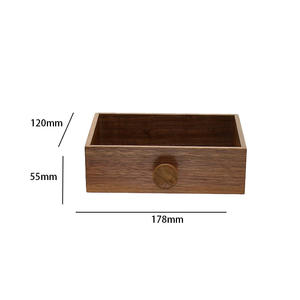 クリエイティブタイプの整理整頓雑貨ベッドサイドデスクトップシンプルモダンシンプル23L容量無垢材収納ボックス多層引き出し - Product Image 5