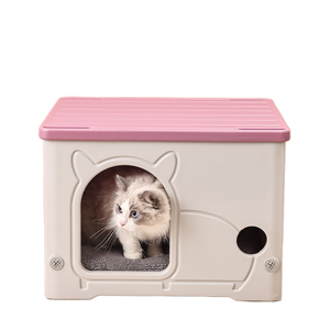 Gabinete para Gatos de Plástico Impermeable Casa para Gatos de Interior y Exterior para Camping Refugio Resistente para Mascotas de Fácil Montaje - Product Image 3