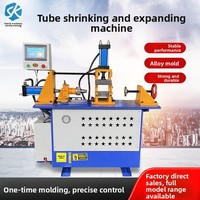 Machine de formage d'extrémités de tubes, de réduction, d'expansion, de rétrécissement, de flanging et de sertissage pour acier, PVC, aluminium, acier doux et acier au carbone