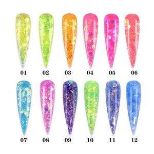 GREENKEM-Lentejuelas para Nail Art iridiscentes, purpurina para <span class=keywords><strong>uñas</strong></span> de plata, polvo cromado, hexagonal, grueso, azúcar - Product Image 4
