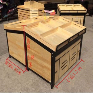 Fruit And Vegetables Customized <span class=keywords><strong>Grocery</strong></span> Shelves For Sale, <span class=keywords><strong>Grocery</strong></span> Store Retail Display Wooden Shelf Shelving Unit - Product Image 5