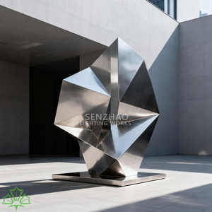 Escultura de Acero Inoxidable de Arte Abstracto Moderno para Decoración de Parques al Aire Libre Senzhao, Escultura Metálica - Product Image 1