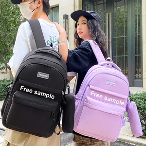 Sac à dos <span class=keywords><strong>pour</strong></span> ordinateur portable de grande capacité personnalisé en gros <span class=keywords><strong>pour</strong></span> adolescents, sacs d'école, USB, imperméable, fermeture éclair, polyester <span class=keywords><strong>pour</strong></span> l'école, le <span class=keywords><strong>collège</strong></span> - Product Image 1