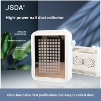 Nettoyeur d'ongles en plastique JSDA A8, aspiration, dissipation, polissage, tension universelle 100-240V, forte aspiration, puissance réglable, faible bruit