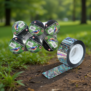 Cinta reflectante Erpsl para disuadir aves, 50 mm x 100 m, para uso en exteriores - Product Image 2