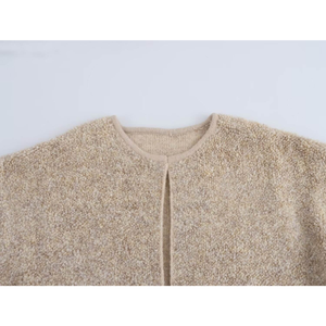 Women’s Loose Fit Knit Pullover <b>Cardigan</b> <b>Sweater</b> with Pockets Solid Color Casual Winter Wear - Product Image 4