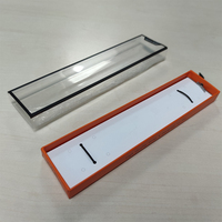 Pochette transparente en PVC avec bouton-pression pour étiquettes de vêtements, étiquettes de rechange, boutons de rechange, emballage personnalisé avec logo