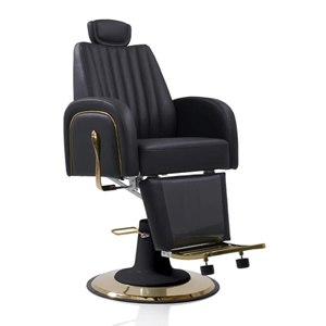 Silla de Barbería Marrón, Sillas de Barbería Vintage Antiguas - Product Image 3