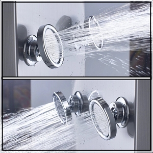 Colonna <span class=keywords><strong>Doccia</strong></span> con Grande Schermo, Luce Blu, Soffione a Pioggia e Cascata, Getti Massaggianti in Acciaio Inox, Miscelatore <span class=keywords><strong>Doccia</strong></span> - Product Image 6