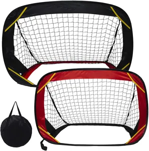 Football Goal Pop Up With Carry Bag Net Post Steel Adult Children Indoor Garden Foldable Football Goal Portable Soccer Net