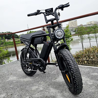 Vélo électrique à pneus larges FLM V8 Pro 20 pouces, 48V 250W/750W/1000W, frein hydraulique, pour adultes, entrepôt étranger