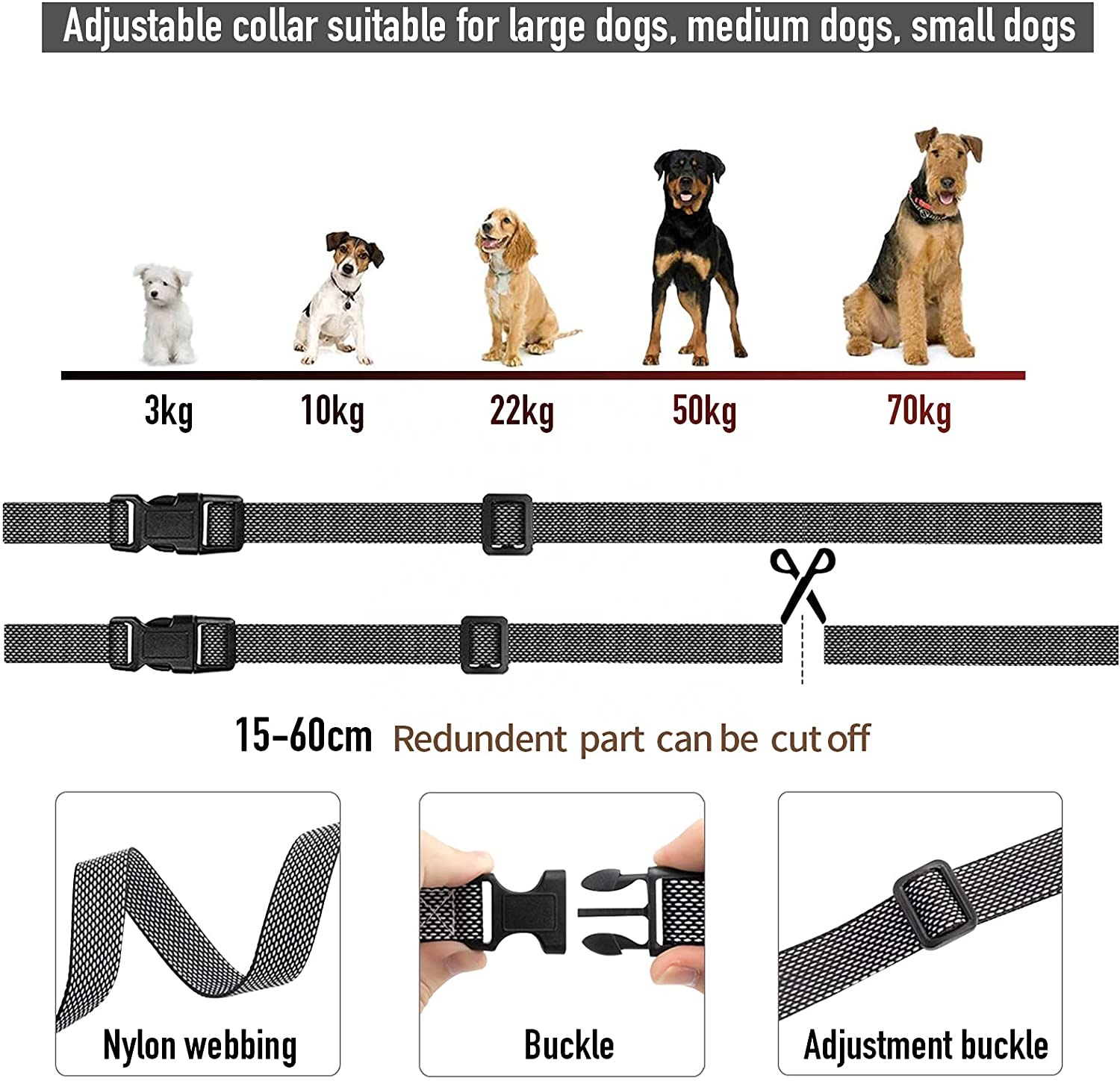 New Arrival Anti Bark Dog Collar No Shock Dog Training Collar - Shaanxi Chongsi Import and Export Co