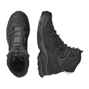 Scarpe da Trekking Nere Uomo e Donna Impermeabili con Suola <span class=keywords><strong>Vibram</strong></span> Stivali Tattici da Combattimento per Arrampicata - Product Image 3