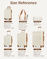 Ensemble de bagages 6 pièces en ABS et PC, fabrication sur mesure, valises rigides à roulettes pour voyage, modèle 2026