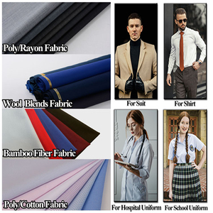 Klassieke Ontwerp Visgraat Polyester Rayon Spandex Gestreepte Stof Voor Suits Blazer - Product Image 5