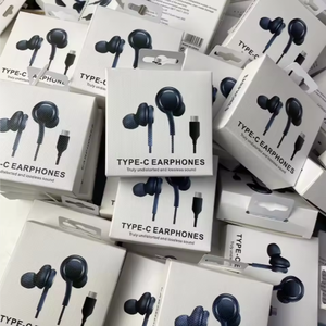 หูฟังแบบมีสาย Type C 1.2M USB C คุณภาพสูงหูฟังแฮนด์ฟรีสำหรับ <span class=keywords><strong>AKG</strong></span> <span class=keywords><strong>Samsung</strong></span> Note 10 S21 S20 S10 S8 - Product Image 5
