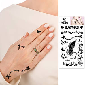 Venta caliente Queen Crown Designs Tatuajes temporales Impermeable Body Arts Idiomas Tatuaje Pegatinas - Product Image 5