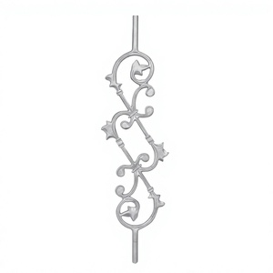 Grey CI Modern Railing Cast Iron Super Shot Blast Polished Balcony Staircase Ornamental Frameless Rust Resistant Water Resistant - Product Image 1