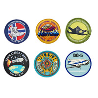 Écussons tissés personnalisés de broderie de logo 3D2D Écusson de tissu de vêtements de bricolage Écusson tissé de style vintage pour sacs
