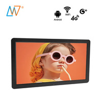 Écran LCD numérique Android Wifi 21,5 pouces à écran partagé, lecteur multimédia publicitaire LCD avec vidéo en boucle