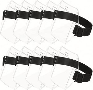 Customized Logo Holder for Transparent Badge With Hook <b>Ring</b> and Fastening Mechanism for Transparent Plastic <b>Name</b> Tag Holder - Product Image 4