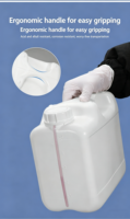 Bidon carré en plastique de 3L, 5L et 10L avec couvercle, idéal pour l'huile et les produits chimiques – Meilleures ventes