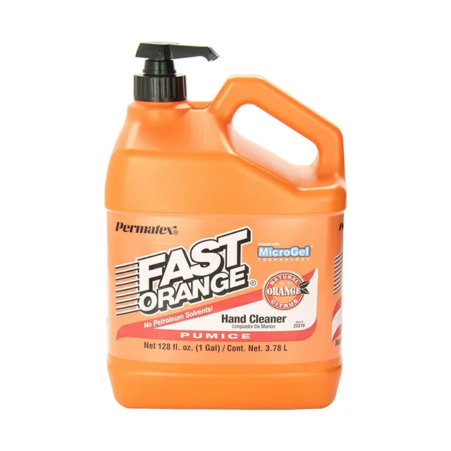 Permatex FAST ORANGE FINE PUMICEローションハンドクリーナー、ポンプ付き1ギャル